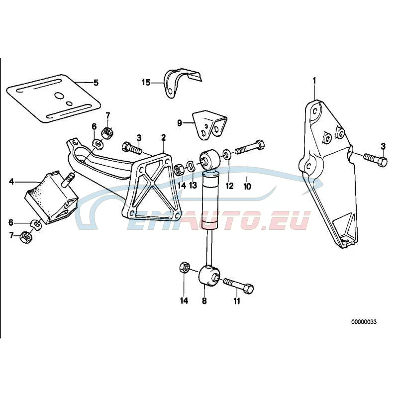 Genuine BMW Hex Bolt (07119901797)