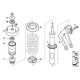 Genuine BMW Spring strut, front (31316781920)
