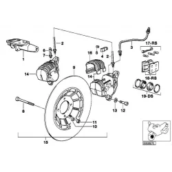 Original BMW Bremsscheibe schwimmend rechts (34112316068)
