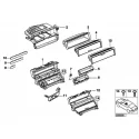 Genuine BMW Instrument panel, switch centre (51168268893)