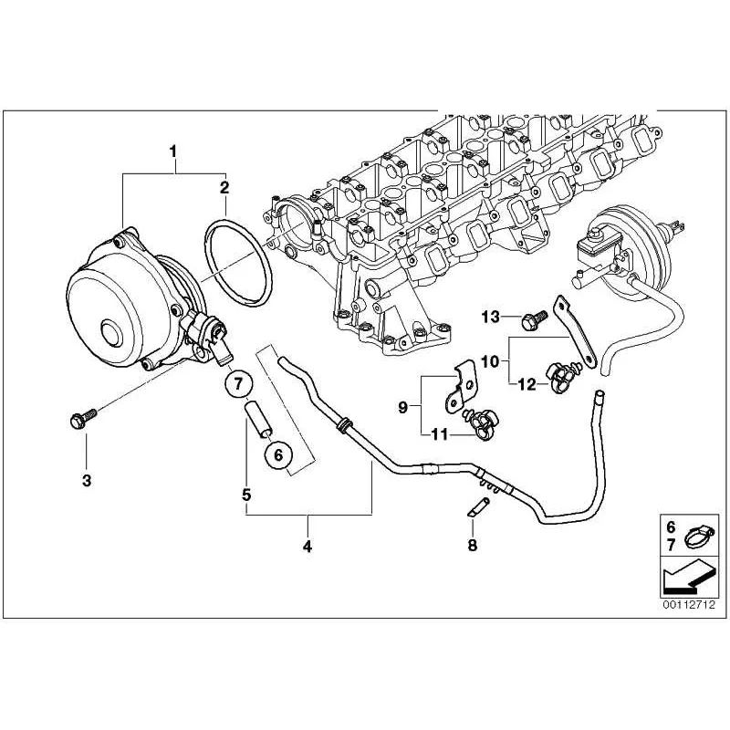 Genuine BMW Vacuum pump (11667795142)