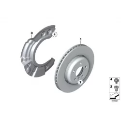 Original BMW Bremsscheibe Leichtbau belüftet links (34116789543)