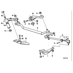 Genuine BMW TIE ROD,CENTER (32211138850)
