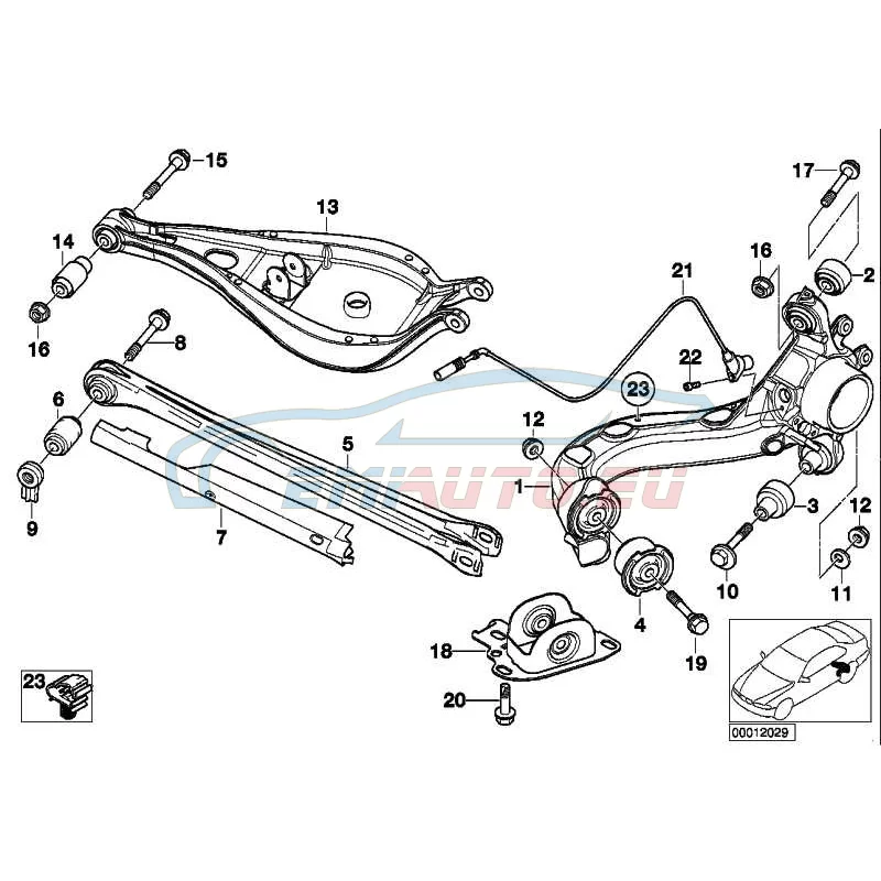 Original BMW Impulsgeber ABS hinten (34521164652)