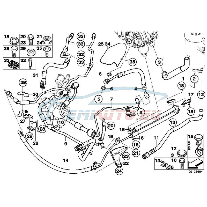 Genuine BMW Return pipe Dynamic Drive (32416761700)