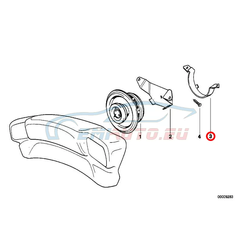 Genuine BMW Bracket, left (65132313963)
