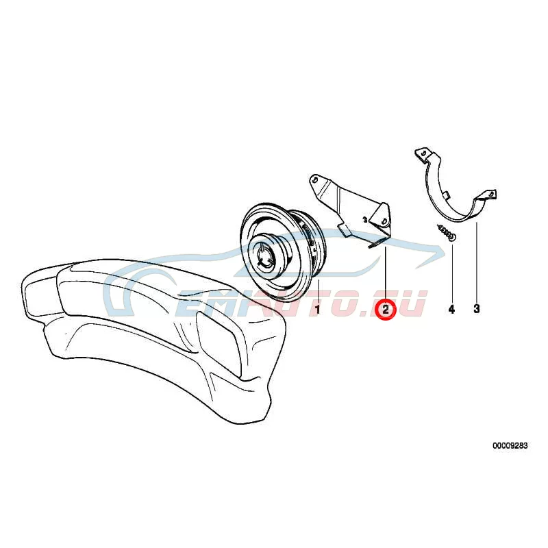 Оригинал BMW Кронштейн Л (65132316459)