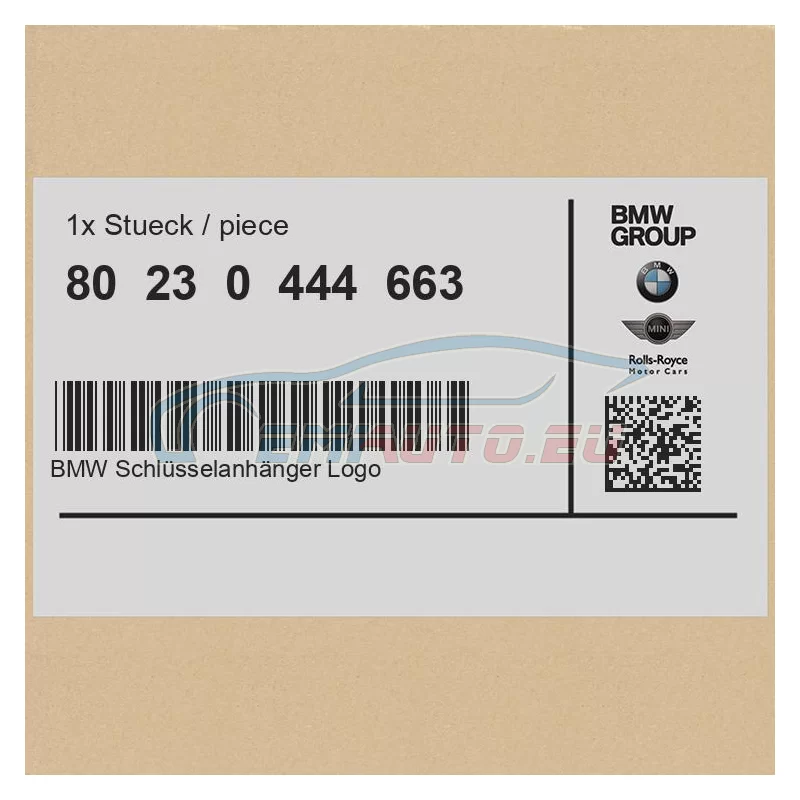Оригинал Брелок для ключей BMW с логотипом (80230444663)