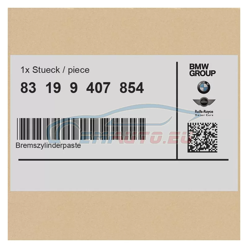 Genuine BMW BRAKE CYLINDER GREASE (83199407854)