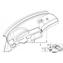 Genuine BMW Decor strip,tita.II,instr.panel centre (51457047128)