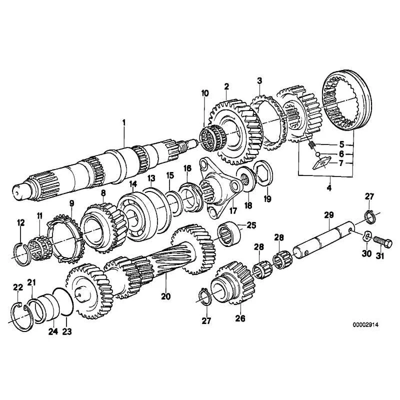 Original BMW Rollenbuchse (23121282566)