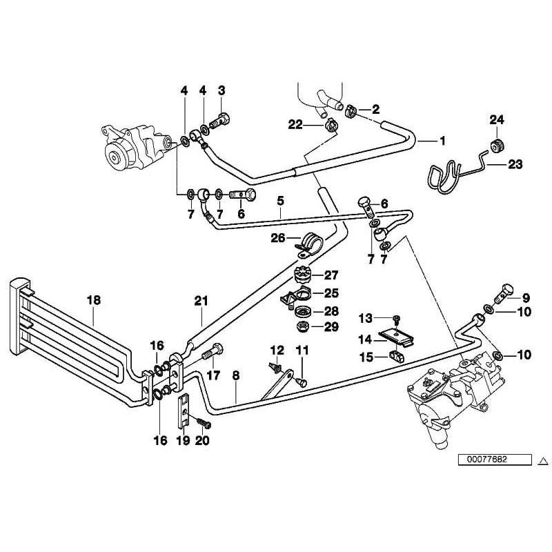 Original BMW Rücklaufleitung (32411093652)