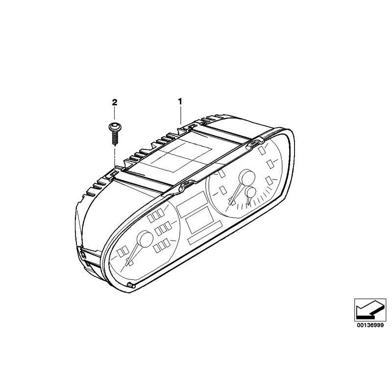 Genuine BMW INSTRUMENTS COMBINATION UNCODED (62109283801)