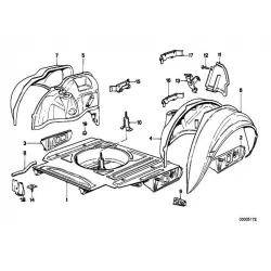 Genuine BMW WHEEL ARCH OUTER REAR RIGHT (41141972592)