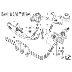 Genuine BMW Expansion hose, active steering (32416775470)