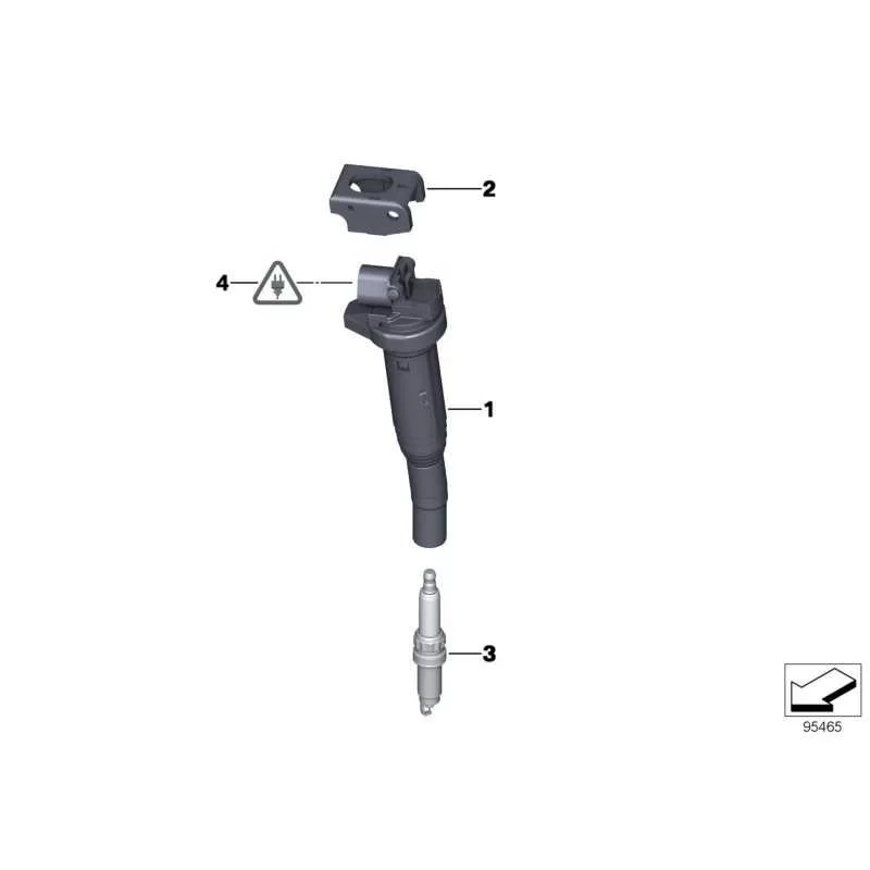 Genuine BMW Ignition coil (12137575010)