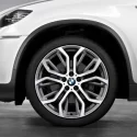 Genuine BMW Wheel/tyre set, summer, polished finish (36112166616)