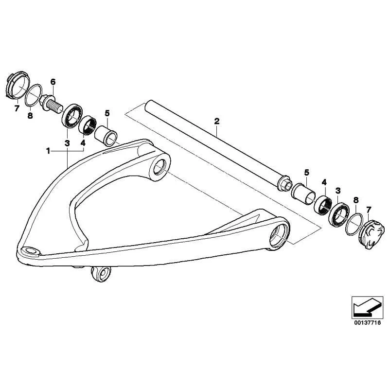 Original BMW Längslenker (31427706748)