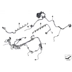 Genuine BMW Engine wiring harness, engine module (12518508652)