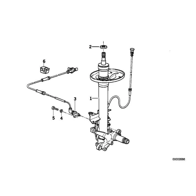 Original BMW Federbein vorn rechts (31312227534)