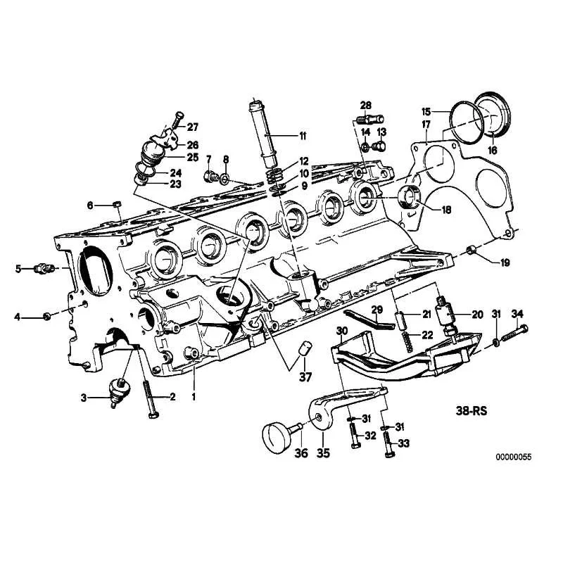Genuine BMW Engine block with piston (11111718895)