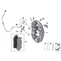 Original BMW Bremssattelgehäuse rechts (34117848292)