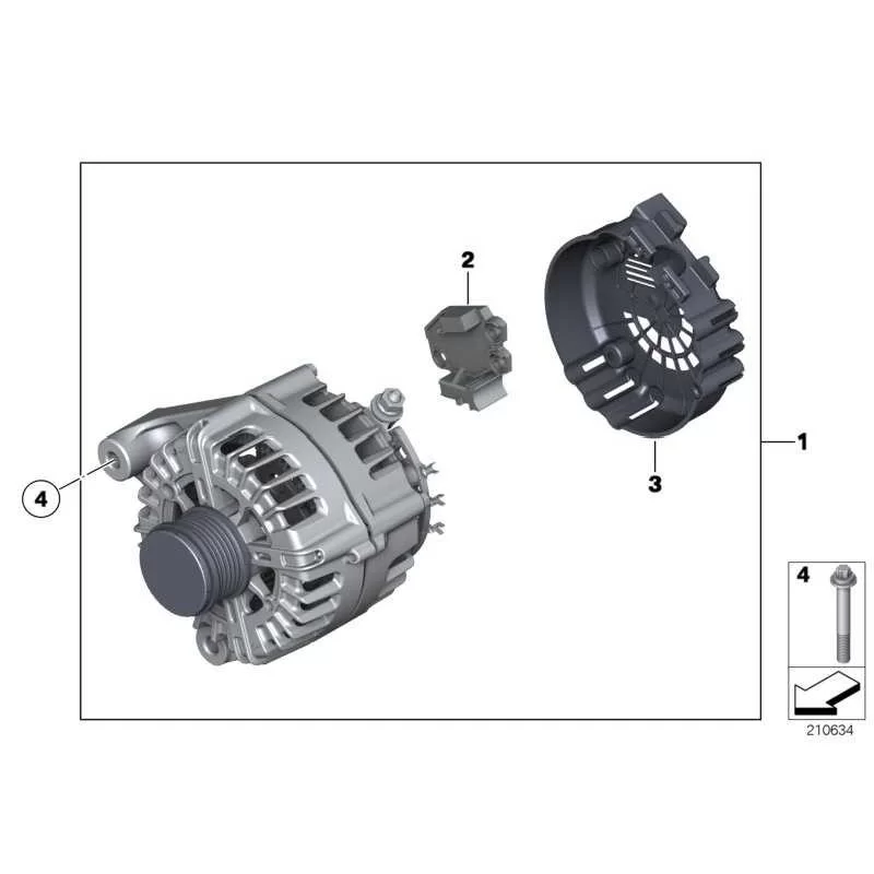 Genuine BMW EXCH generator (12317823347)