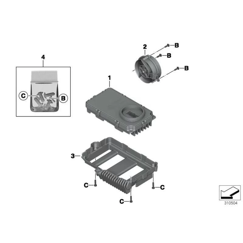Genuine BMW Control unit, LED headlight (63128528758)