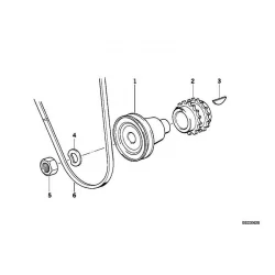 Genuine BMW FAN BELT (12311268675)