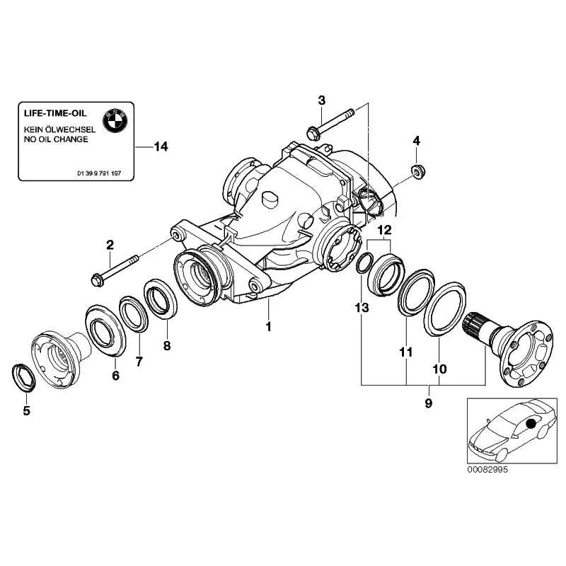 Original BMW Austausch Hinterachsgetriebe (33107512663)