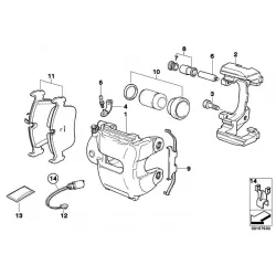 Original BMW Bremssattelgehäuse rechts (34116776528)
