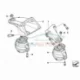 Genuine BMW Engine supporting bracket, left (22116761113)