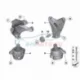 Genuine BMW Engine mount, left (22116775917)