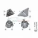 Genuine BMW Engine supporting bracket, left (22116781241)
