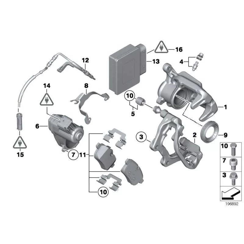 Original BMW Steuergerät EMF (34436856602)