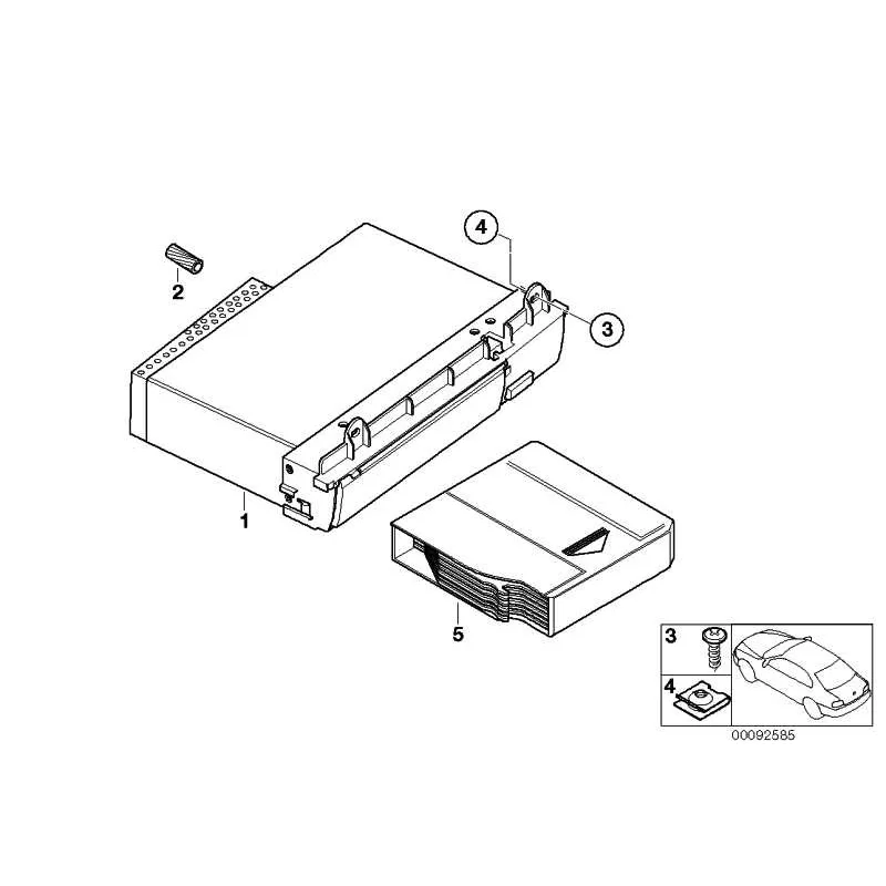 Genuine BMW EXCH-CD Changer (65129143440)