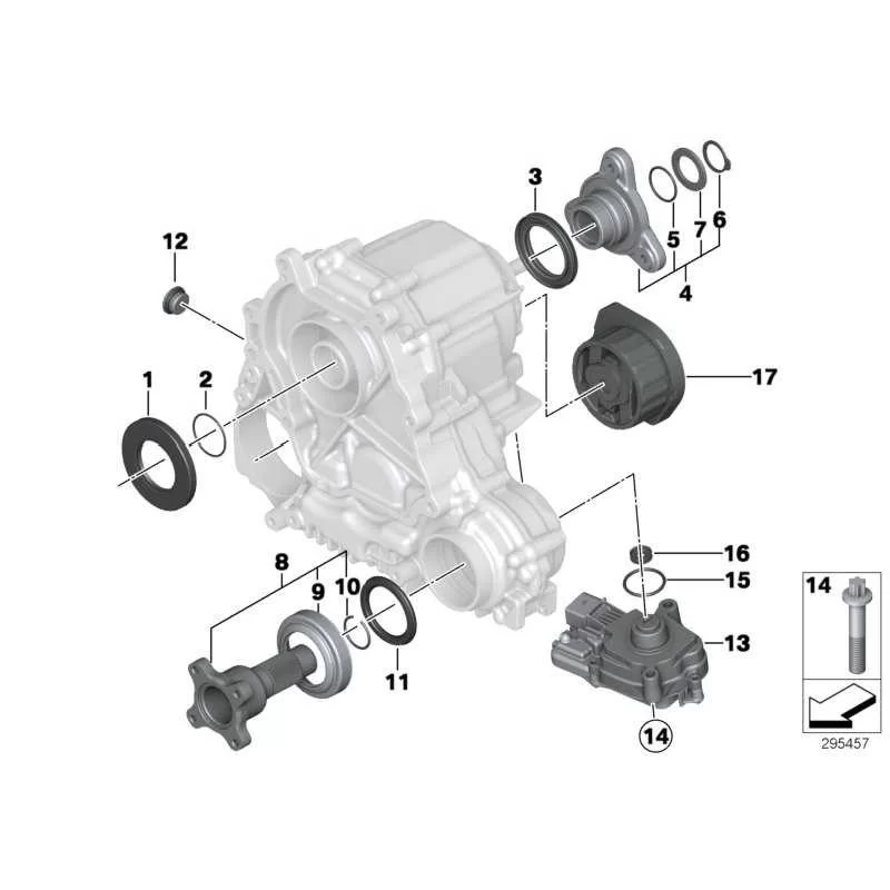 Genuine BMW Longitudinal torque module (27607643762)