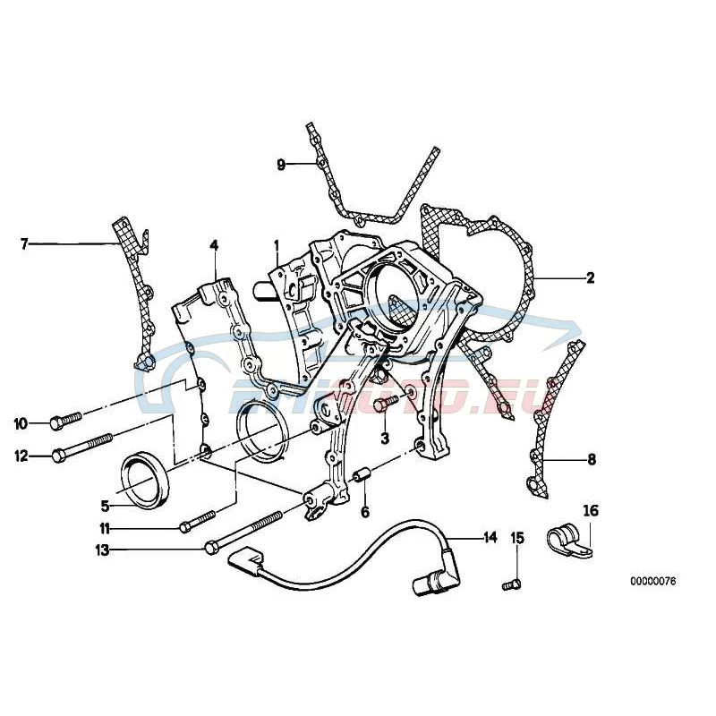 Genuine BMW Crankshaft engine speed sensor (12141720307)