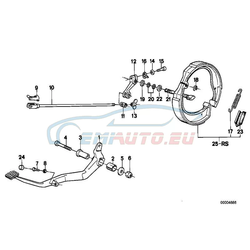 Original BMW Zugstange (35211450743)