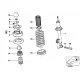 Genuine BMW REAR LEFT SPRING STRUT (37122226245)