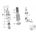 Genuine BMW REAR LEFT SPRING STRUT (37122226245)