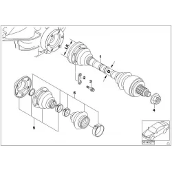Original BMW Austausch Abtriebswelle links (33217561789)
