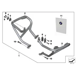 Genuine BMW Install.instruct., engine protection bar (77018533694)