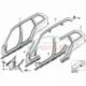 Genuine BMW RIGHT INTERIOR COLUMN A (41138245120)