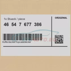 Genuine BMW Case lid/topcase lid (46547677386)