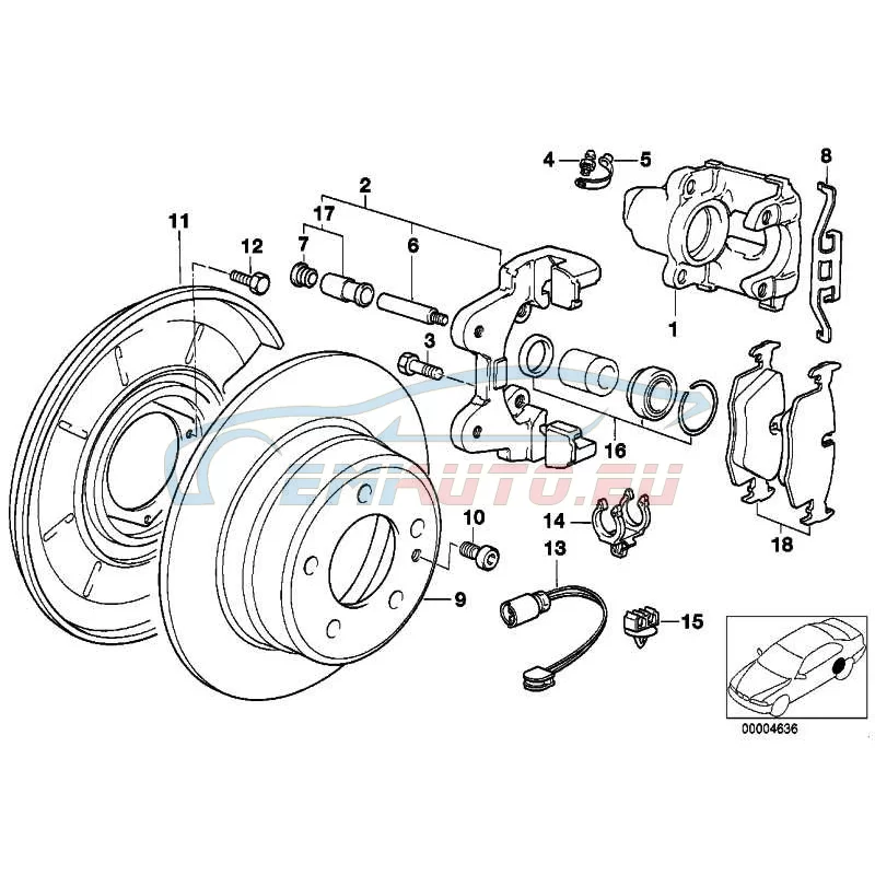 Original BMW Bremsscheibe (34216855158)