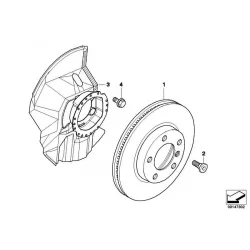 Original BMW Bremsscheibe belüftet (34116855156)