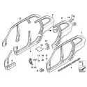 Genuine BMW LEFT REAR SIDE PANEL (41217120199)