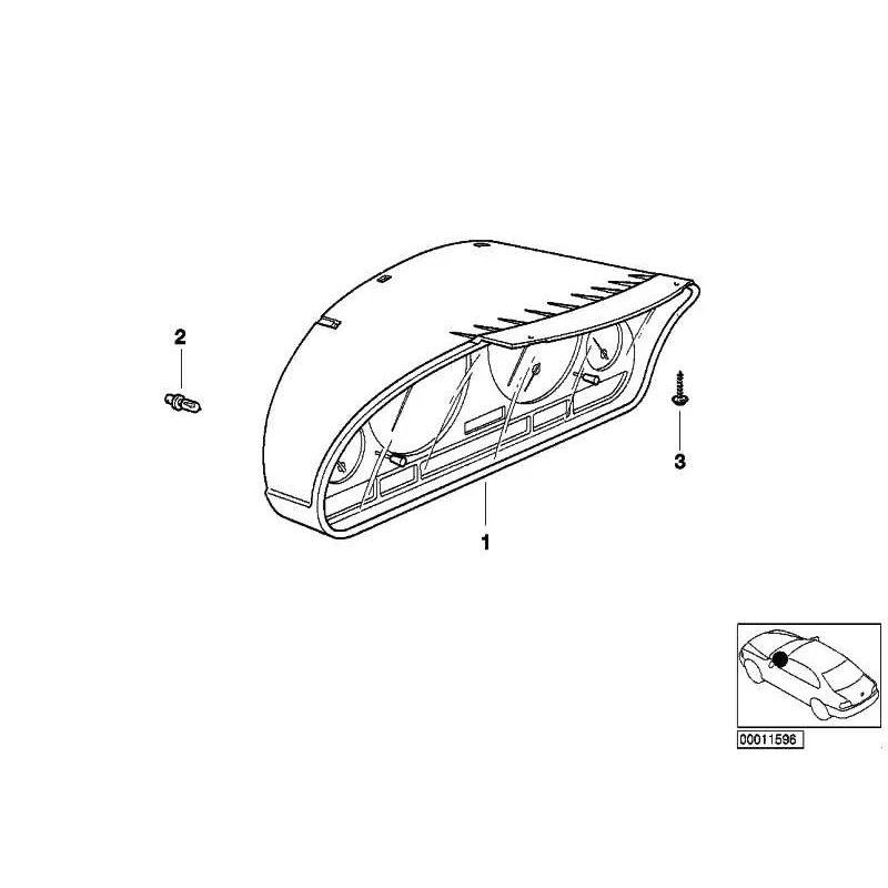 Original BMW Instrumentenkombination uncodiert (62106942233)