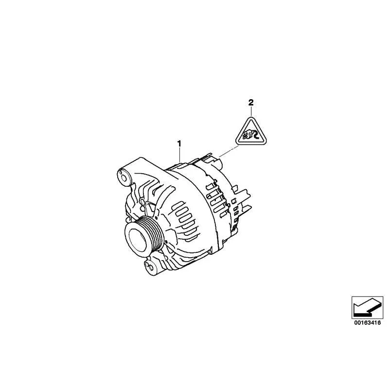 Genuine BMW EXCH generator (12317558220)